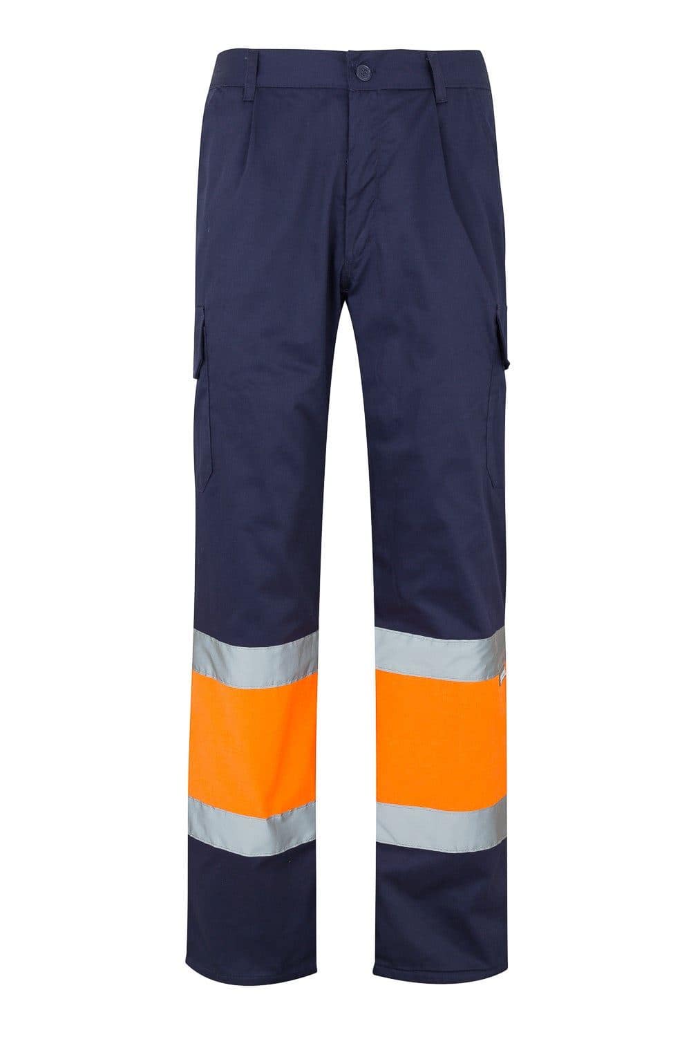 Pantalón forrado bicolor multibolsillos