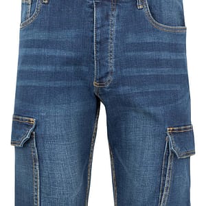 Bermudas denim stretch multibolsillos