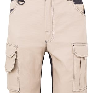 Bermudas canvas stretch bicolor con bolsillos flotantes