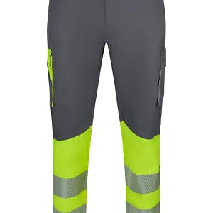 Pantalón stretch reciclado bicolor cinta segmentada